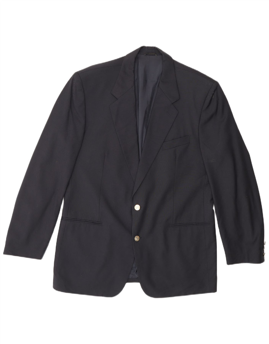 Męska marynarka zapinana na 2 guziki Yves Saint Laurent IT 52 XL Granatowa, nowa wełna