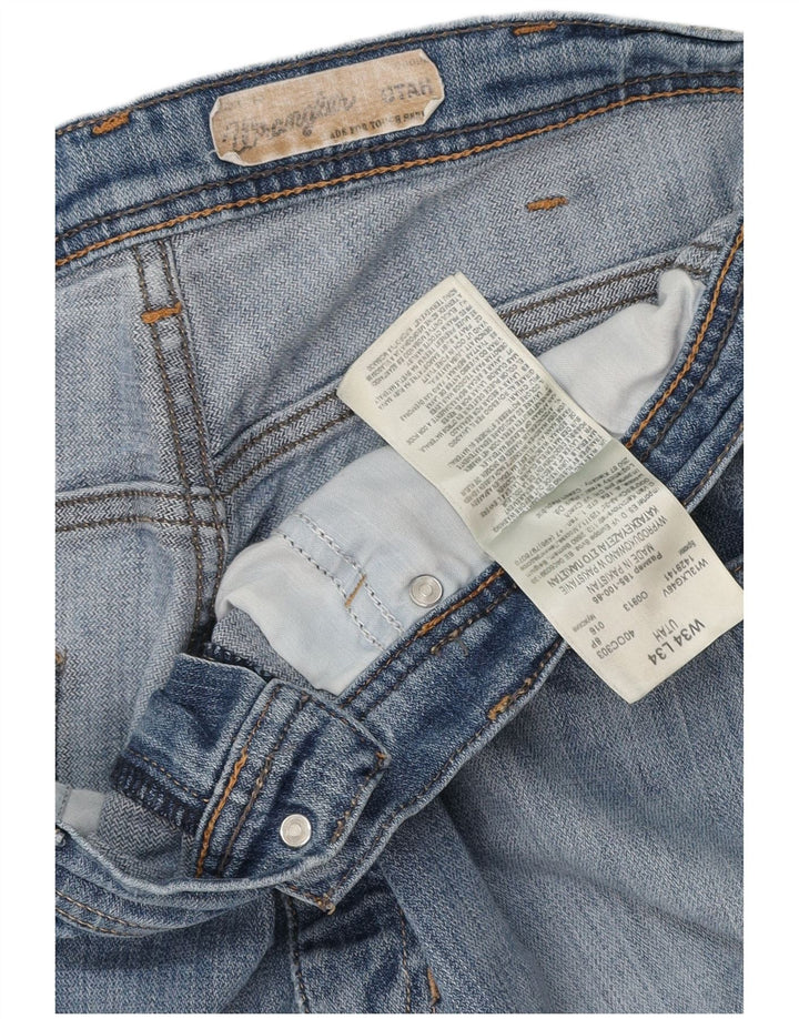 Męskie jeansy WRANGLER Utah Straight W34 L34 Niebieskie, bawełniane