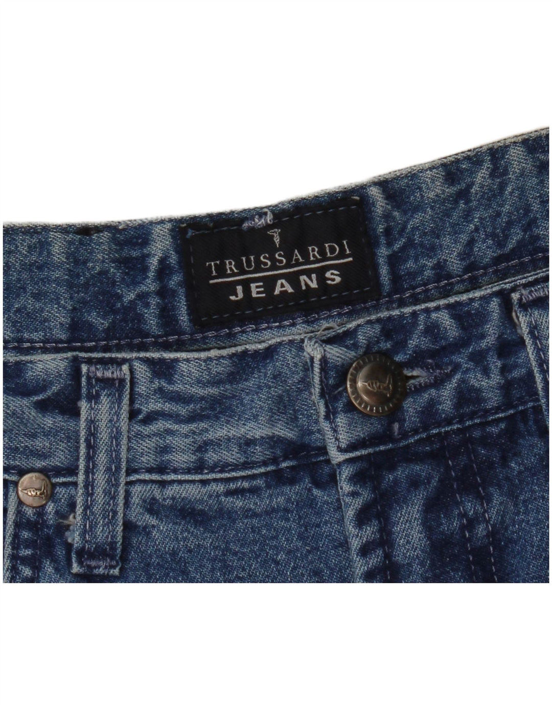 Damskie dżinsy zwężane Trussardi W30 L29 Niebieskie