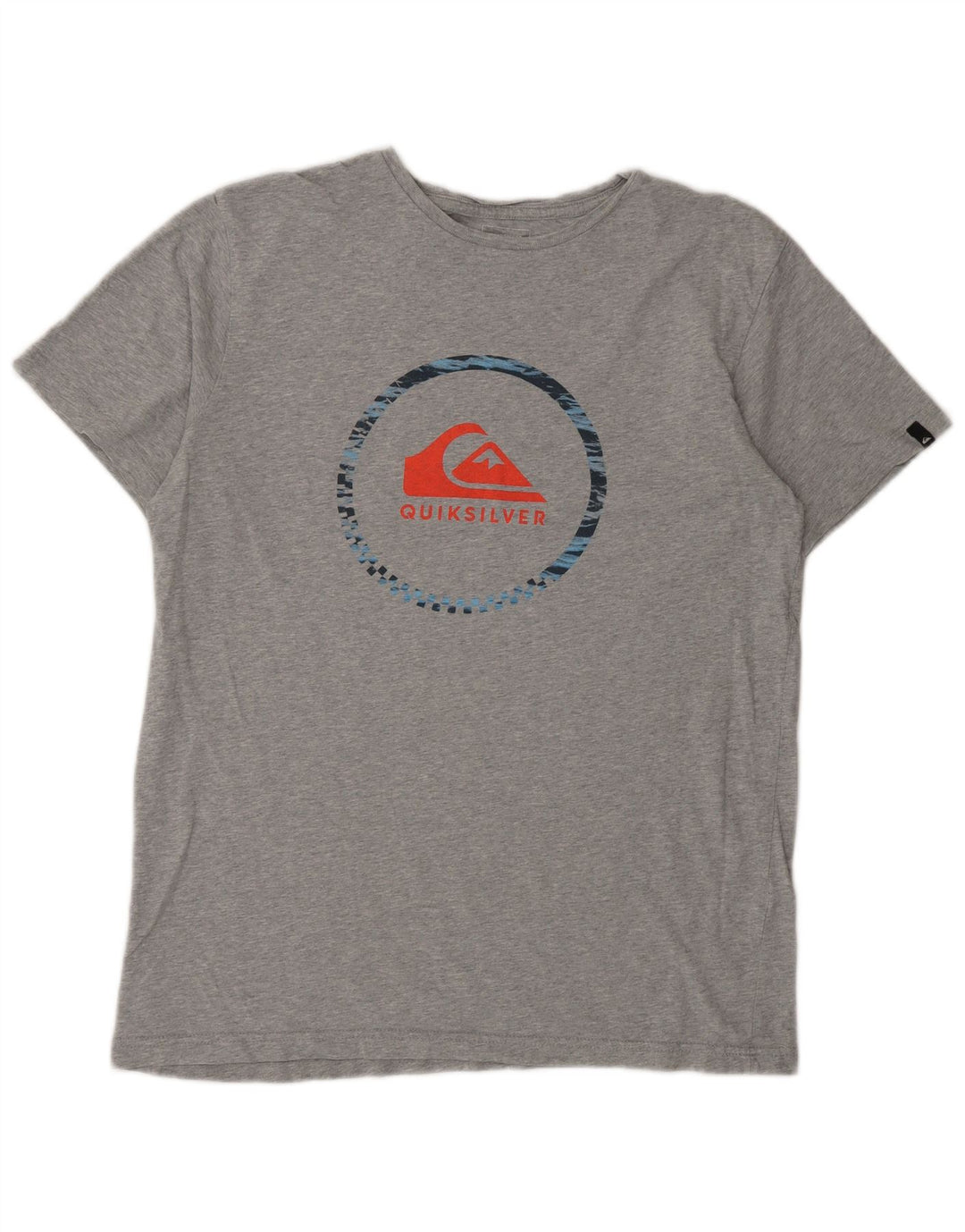 Męski T-shirt z grafiką Quiksilver, duży, szary