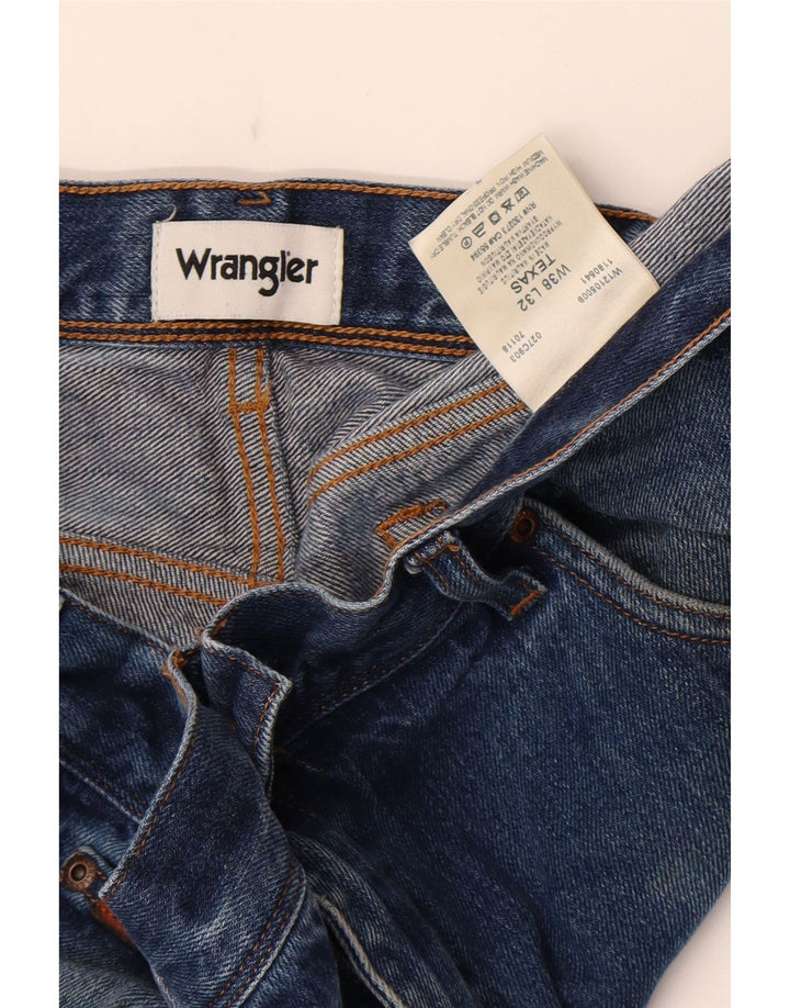 Męskie jeansy Wrangler Texas Straight W38 L32 Niebieskie, bawełniane