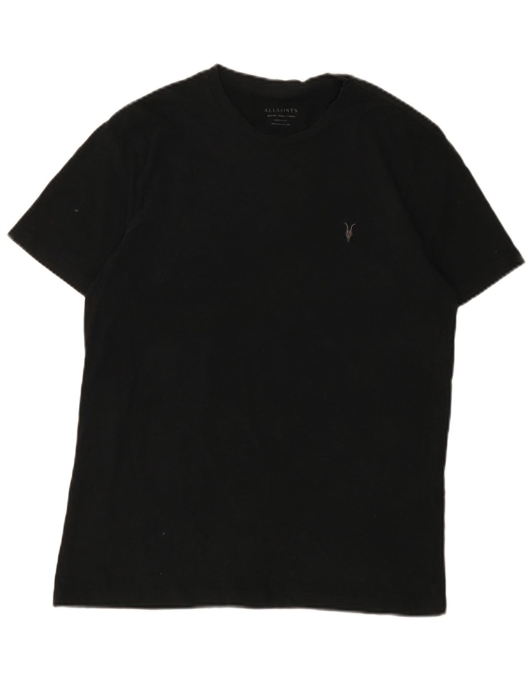 T-shirt męski All Saints, średni czarny, bawełniany
