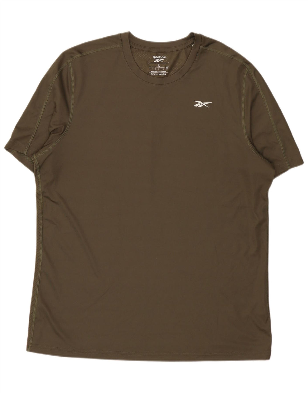 T-shirt męski Reebok Top, duży, khaki, poliester