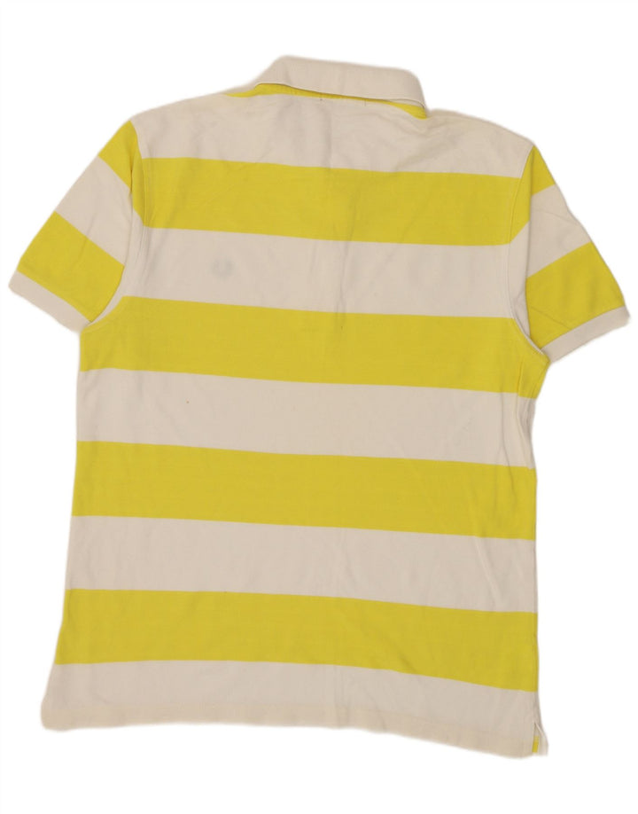 Męska koszulka polo Fred Perry, duża, żółta, bawełniana w paski