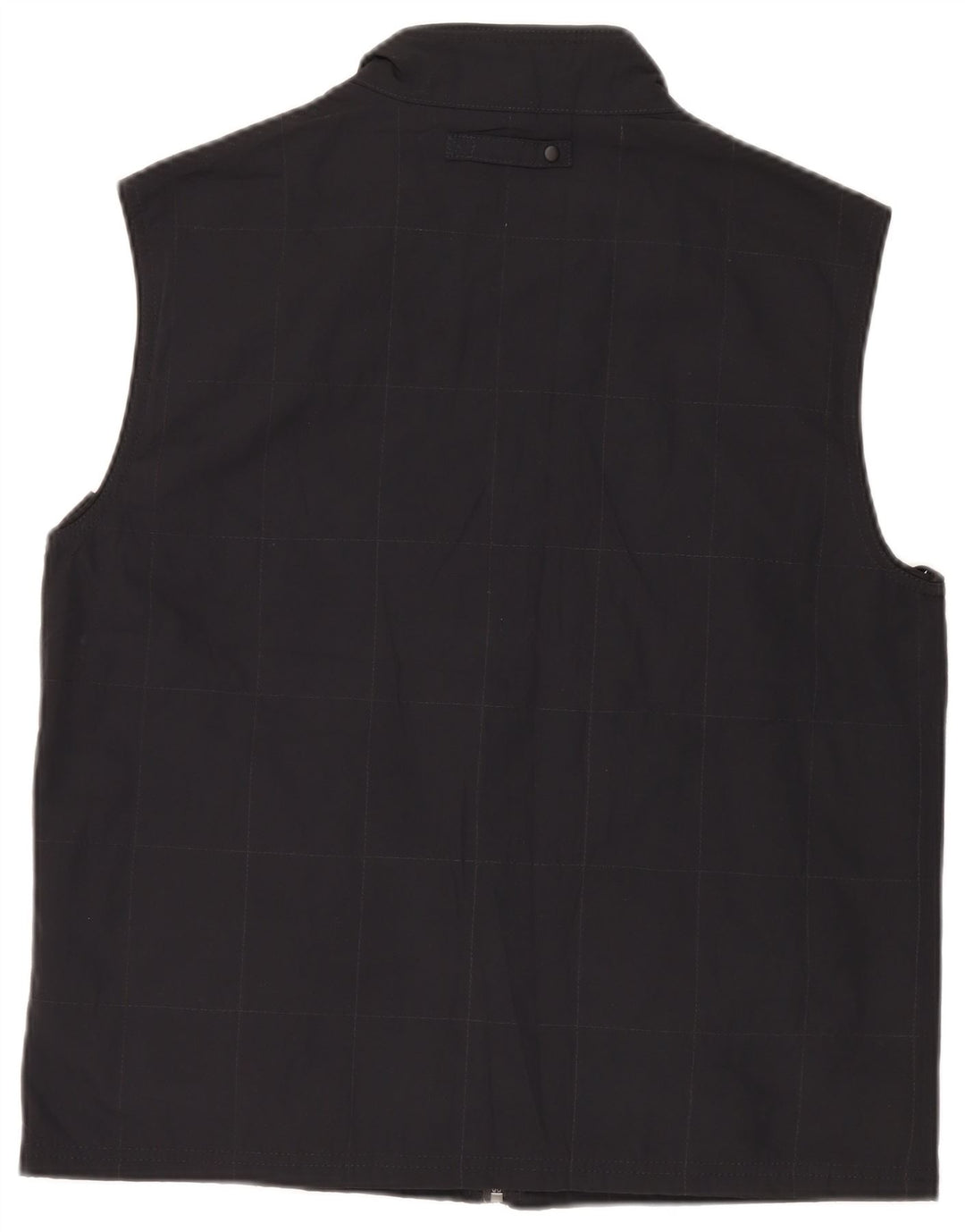 Męska kamizelka Massimo Dutti UK 42 XL, poliester w czarną kratkę
