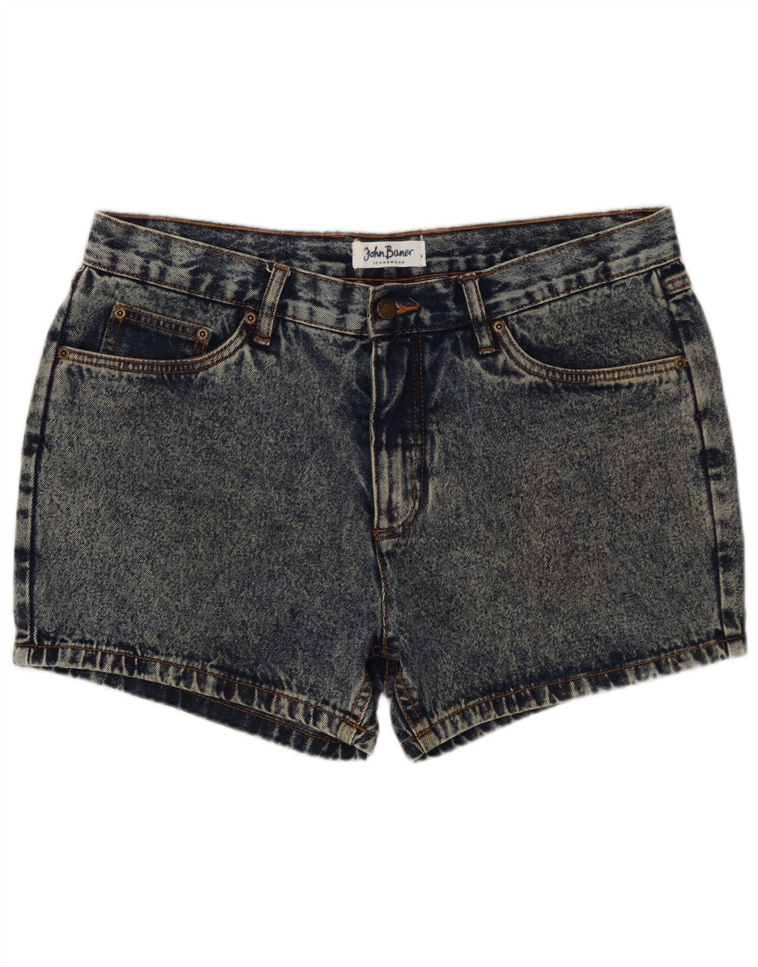 Damskie spodenki jeansowe JOHN BANER W34, duże, niebieskie, bawełniane