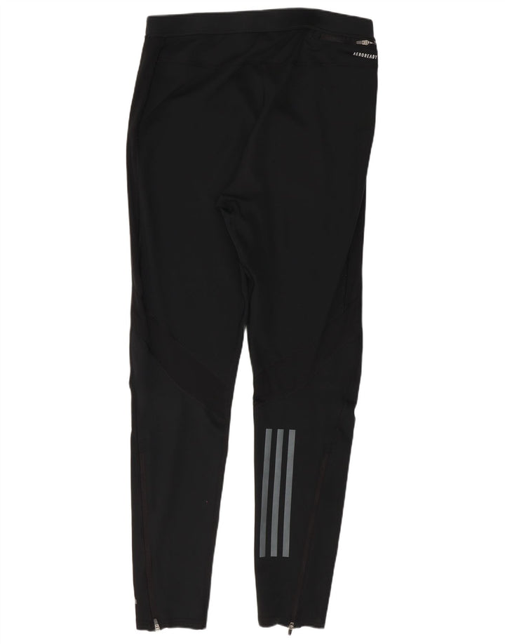 Damskie legginsy Adidas Aeroready UK 14, duże, czarne, poliestrowe