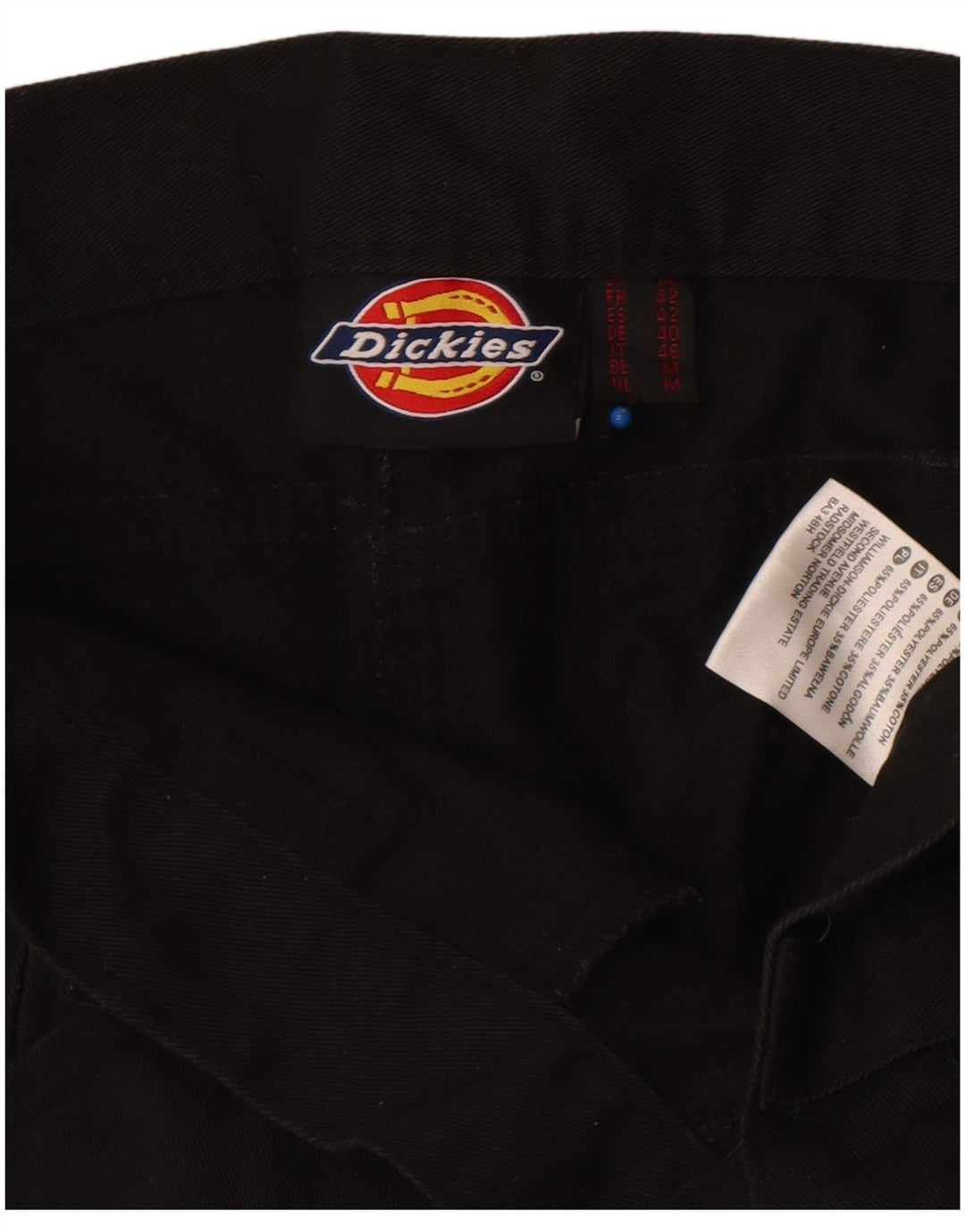 Spodnie damskie Dickies Straight Cargo UK 14 Large W32 L30 Czarny poliester