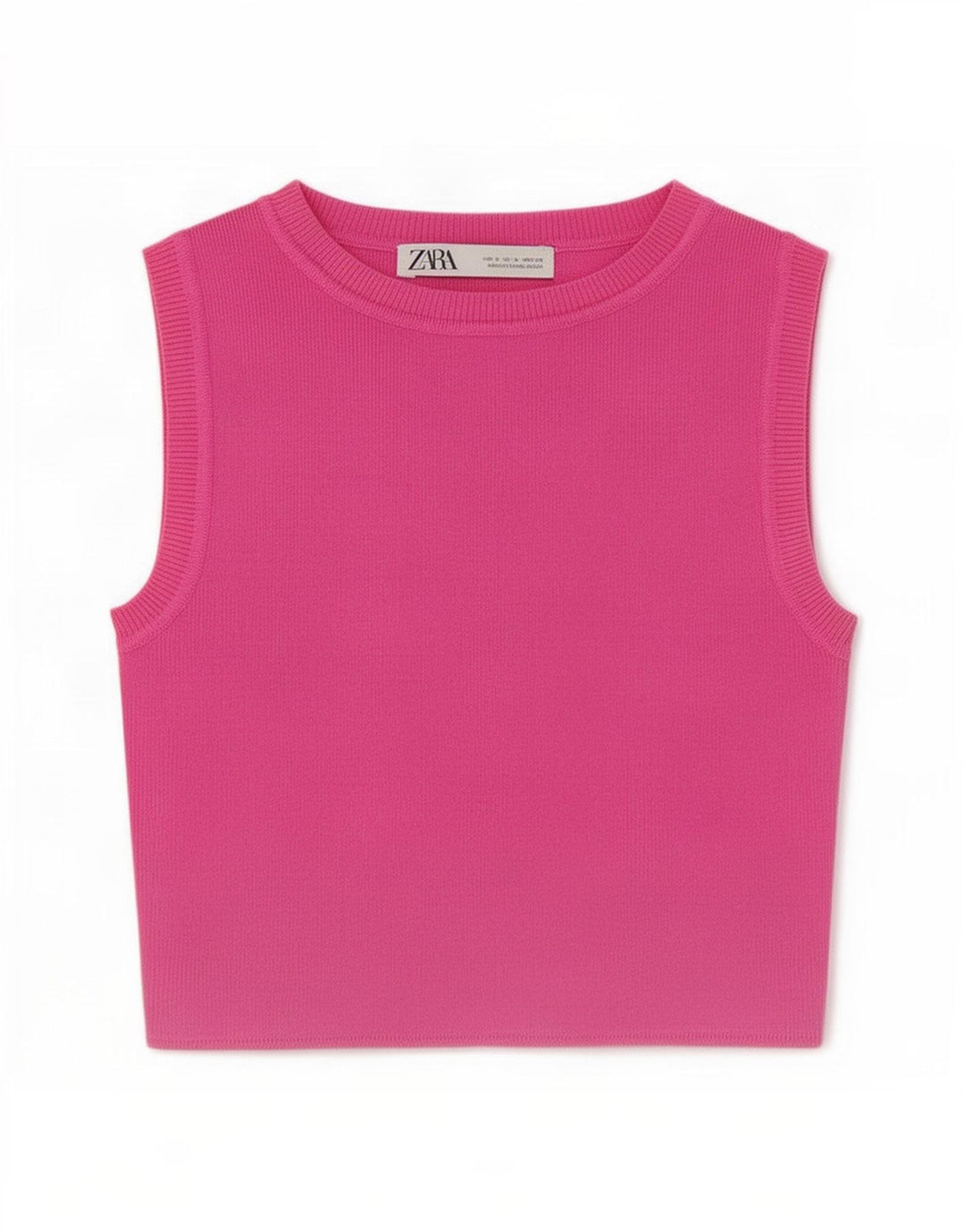 Zara Womens Vest Top UK 10 Small Pink