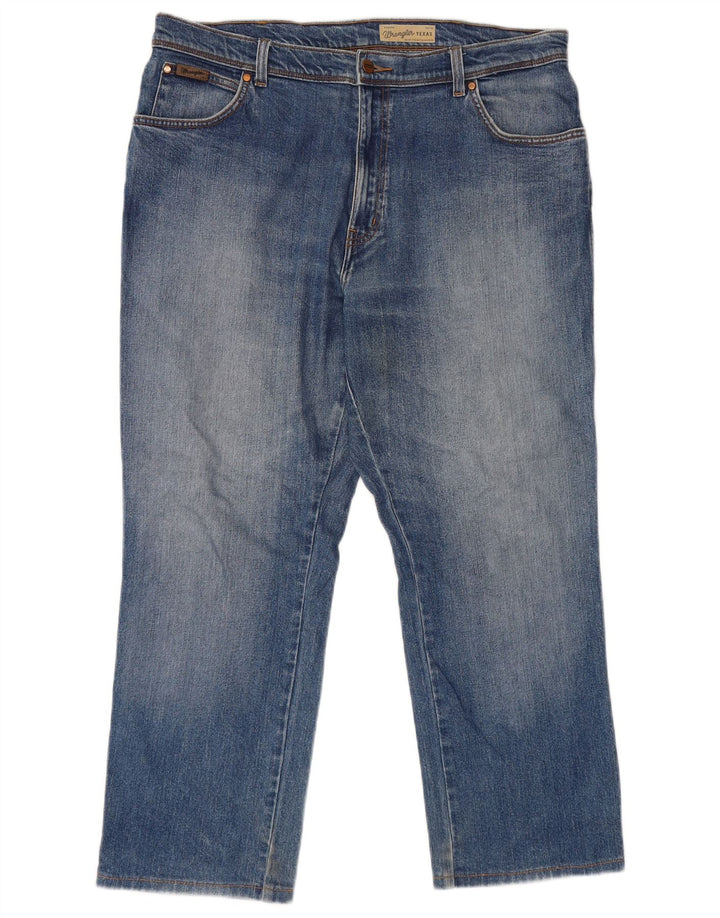 Męskie jeansy Wrangler Texas Straight W38 L27 Niebieskie, bawełniane