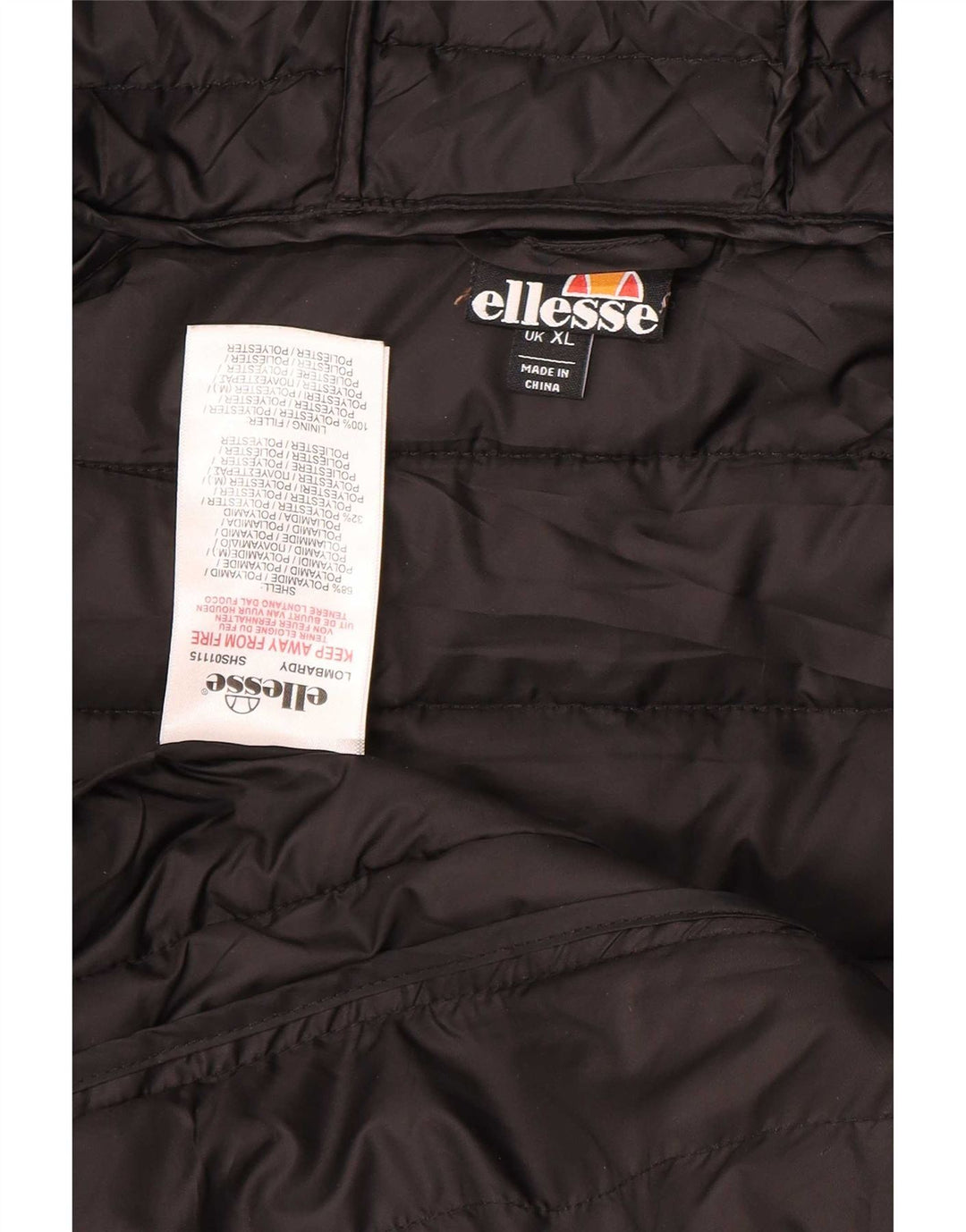 Męska ocieplana kurtka z kapturem Ellesse UK 42 XL Szary poliamid