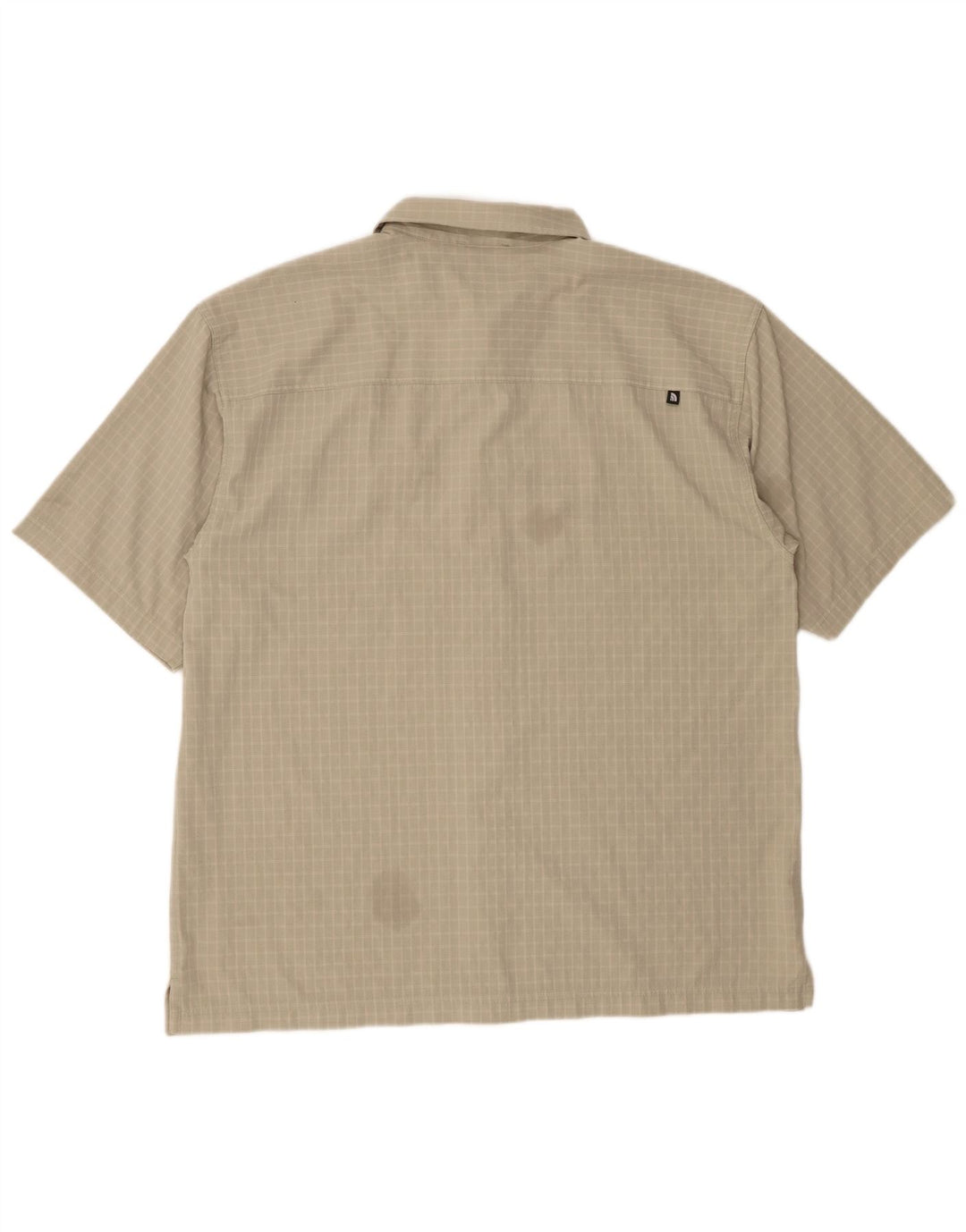 Męska koszula z krótkim rękawem The North Face XL, poliester w zieloną kratkę