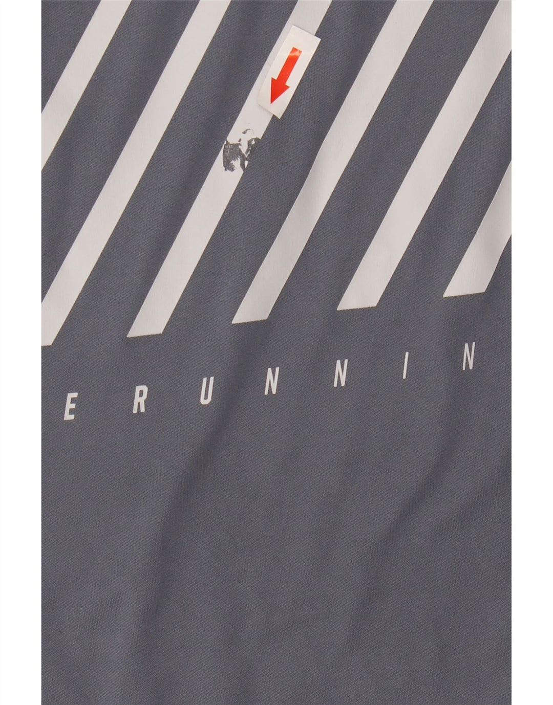 Męski T-shirt Nike Dri Fit z grafiką, top XL, szary, poliestrowy w paski