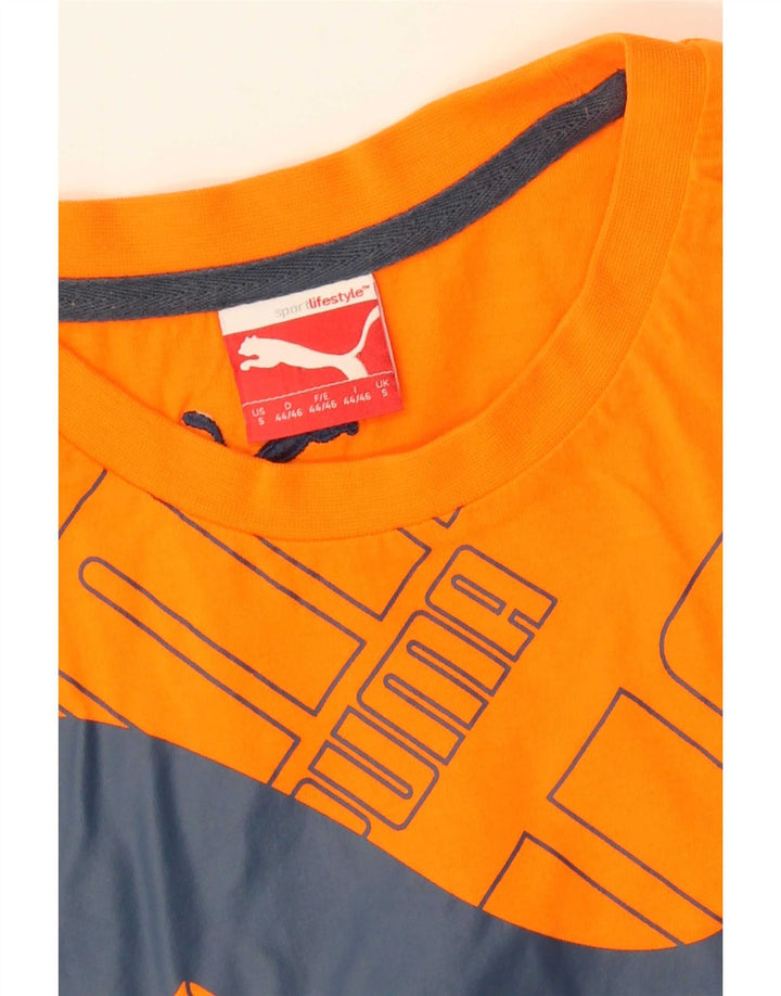 Męski T-shirt Puma z grafiką, mały, pomarańczowy