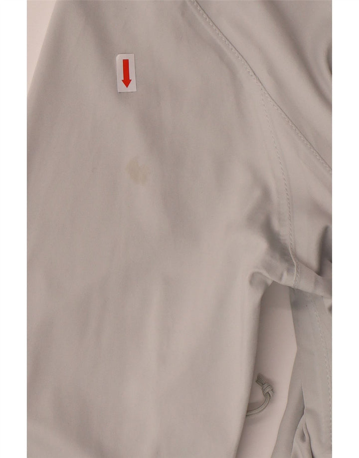 Damska kurtka przeciwdeszczowa z kapturem THE NORTH FACE UK 14, duża, szary poliester