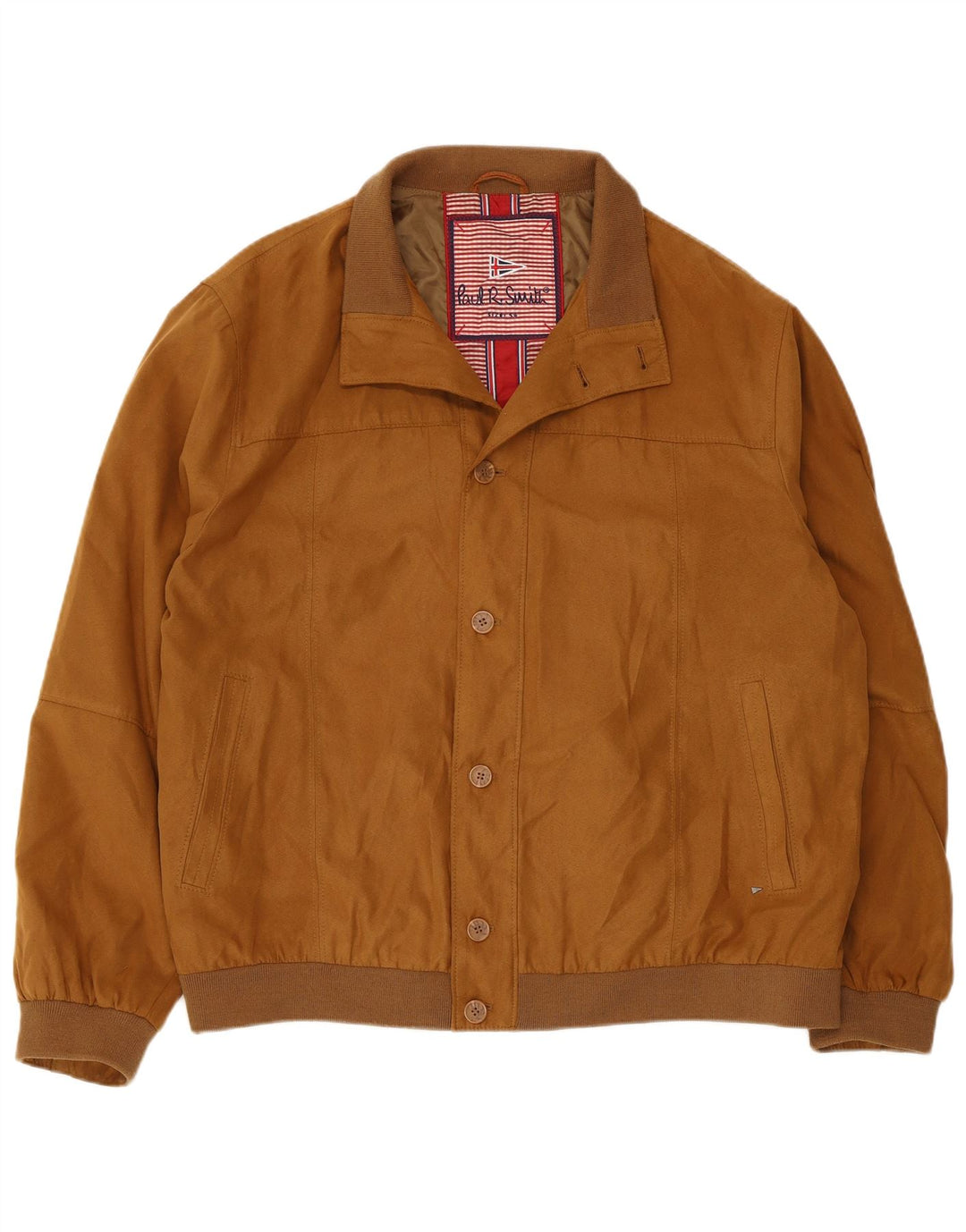Męska kurtka bomberka vintage IT 54 2XL beżowy poliester