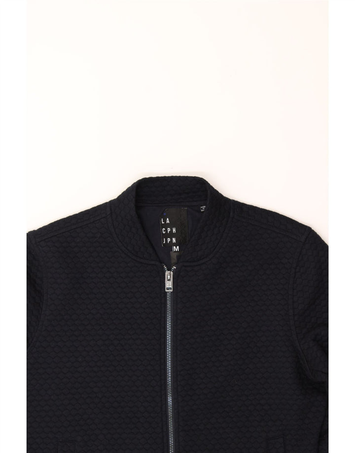SUPERDRY Womens Tracksuit Top Jacket UK 14 Medium Navy Blue Polyester Vintage Superdry and Second-Hand Superdry from Messina Hembry 