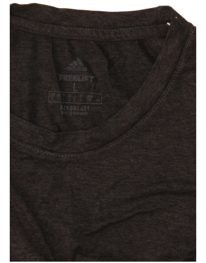 Męska koszulka Adidas Aeroready Graphic Top, duża, szara