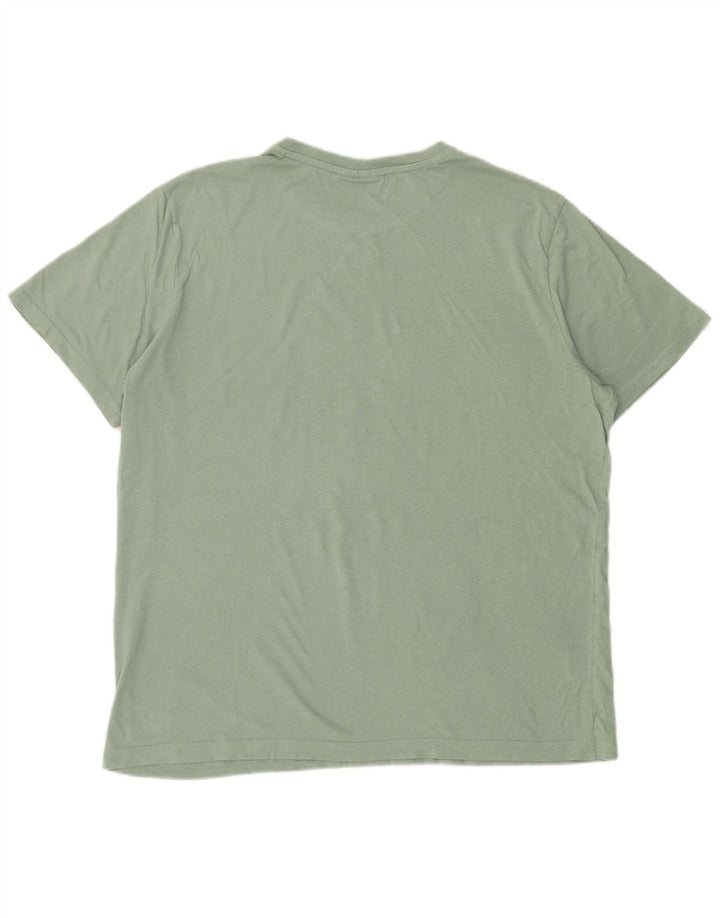Męski T-shirt z grafiką Kappa XL, zielony