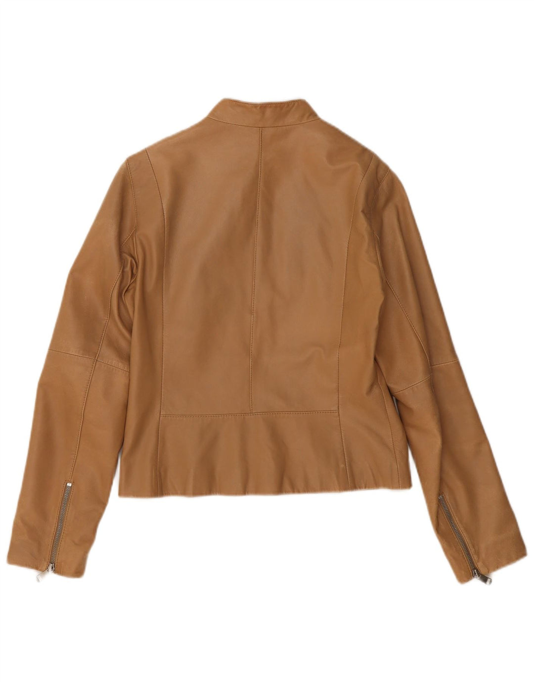 Damska kurtka skórzana Tommy Hilfiger UK 14, średnia brązowa skóra