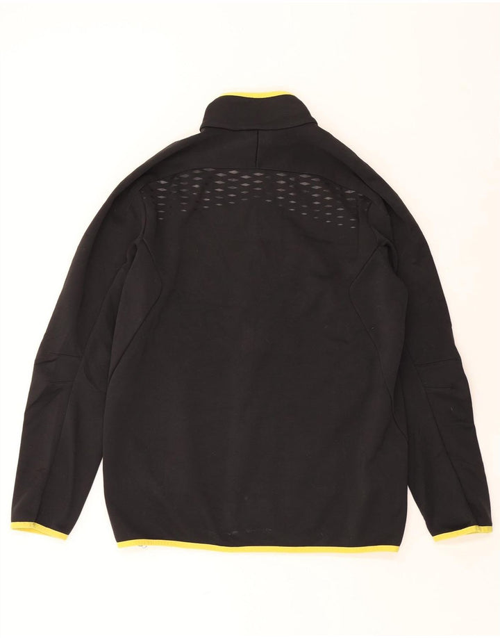 ADIDAS Mens Tracksuit Top Jacket Large Black Polyester