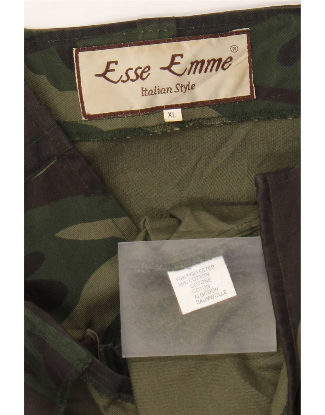 Męska kamizelka użytkowa ESSE EMME UK 42 XL, kamuflaż, khaki, poliester