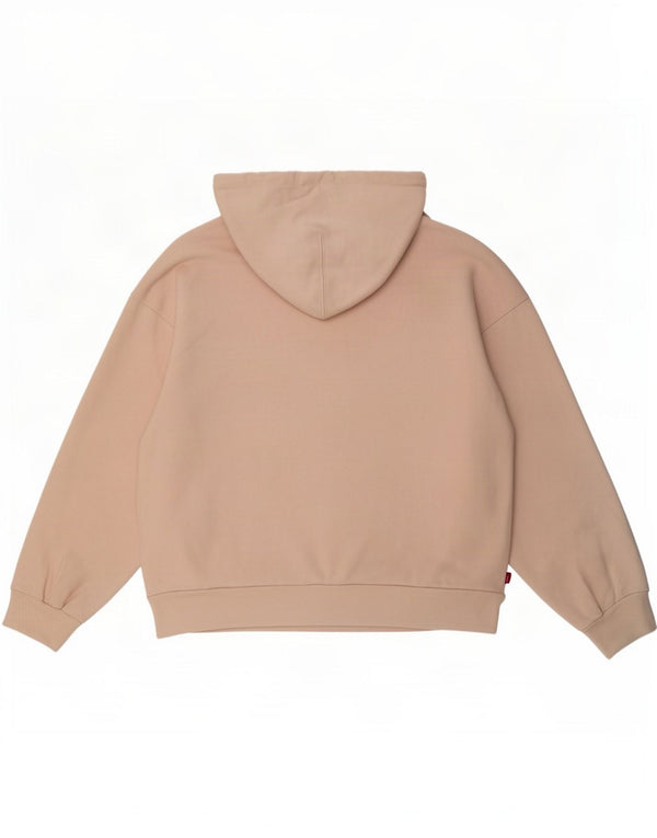 Damski sweter oversize z kapturem Levi's UK 10, mały, różowy, bawełniany
