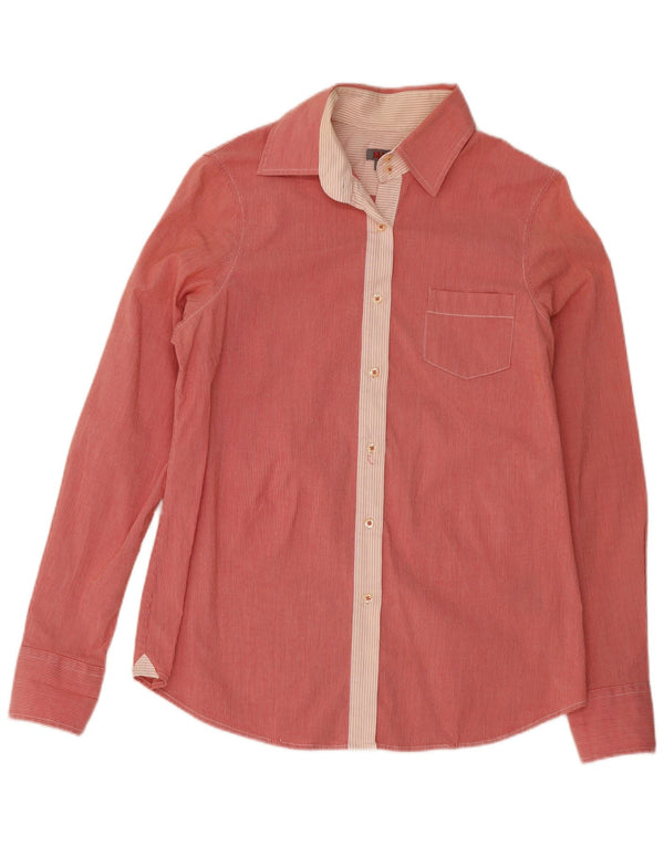 Koszula damska Slam UK 12 Medium Red Pinstripe Cotton
