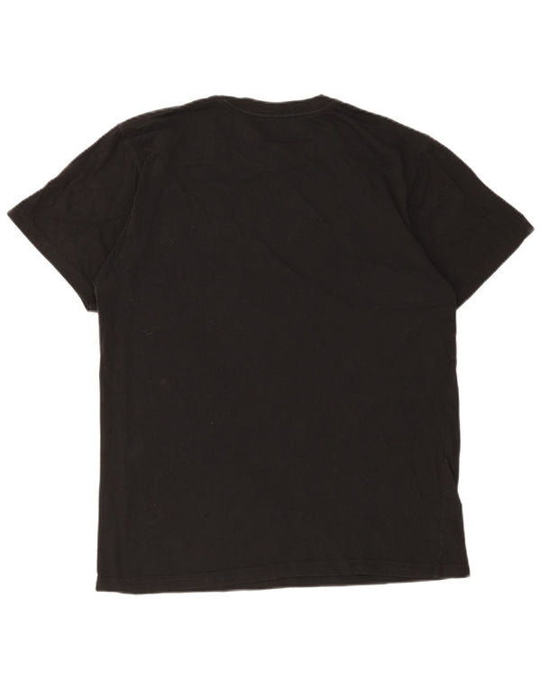 Męski T-shirt z grafiką VANS o dopasowanym kroju, duży, czarny, bawełniany