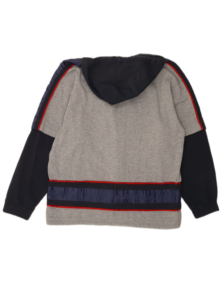 Męska kurtka dresowa LOTTO z grafiką UK 38/40 w kolorze średnioszarym