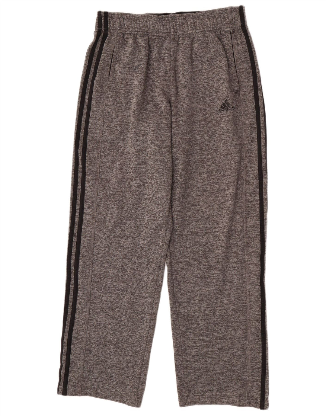 Męskie spodnie dresowe Adidas Climawarm, średnio szary, nakrapiany poliester