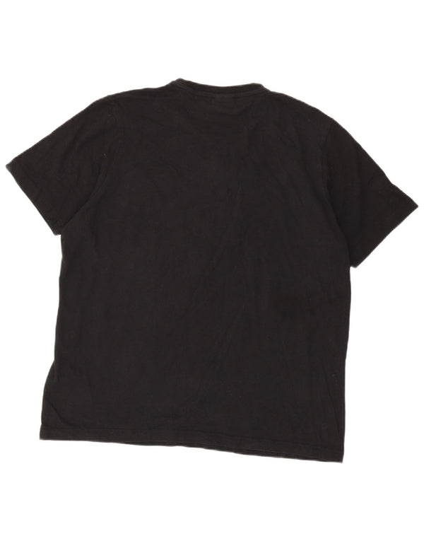 T-shirt męski Ellesse, duży, czarny, bawełniany
