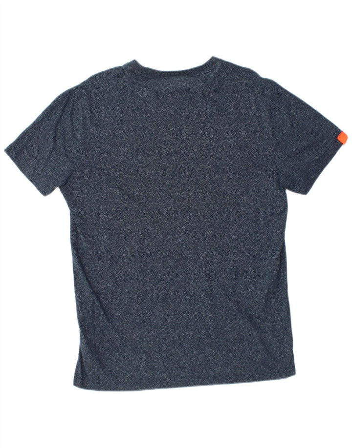 T-shirt męski Superdry, duży, bawełniany w granatowe plamki