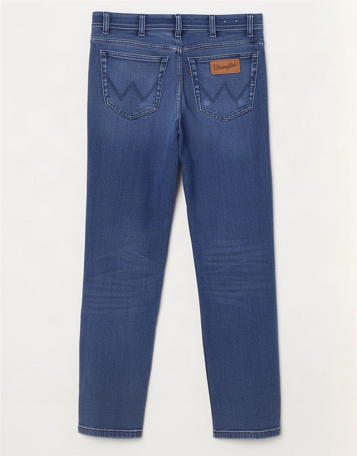 Wrangler Męskie jeansy Texas Slim W32 L30 Niebieskie bawełniane