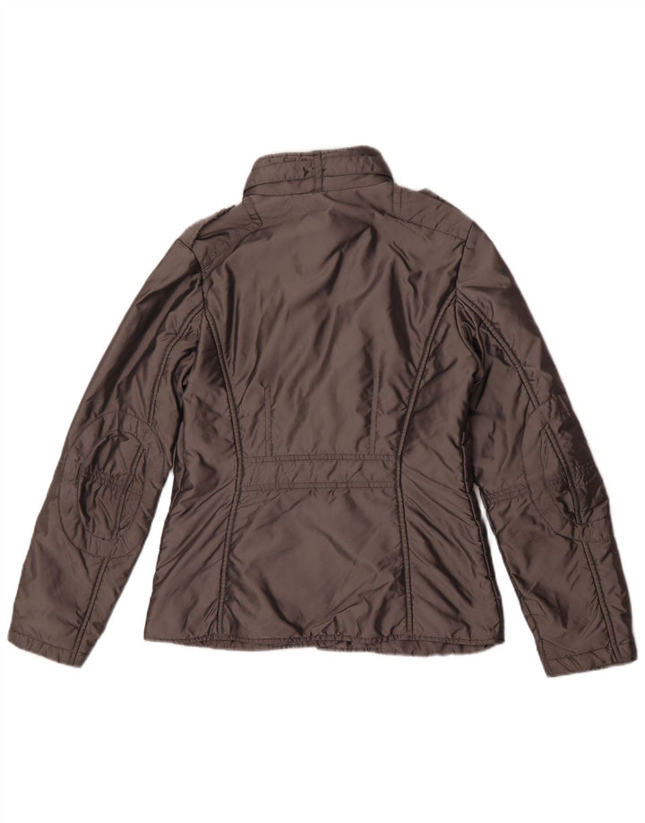 Damska kurtka wojskowa Sergio Tacchini UK 8, mała, szara, nylonowa