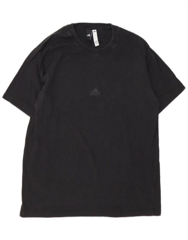 T-shirt męski ADIDAS, duży, czarny, bawełniany