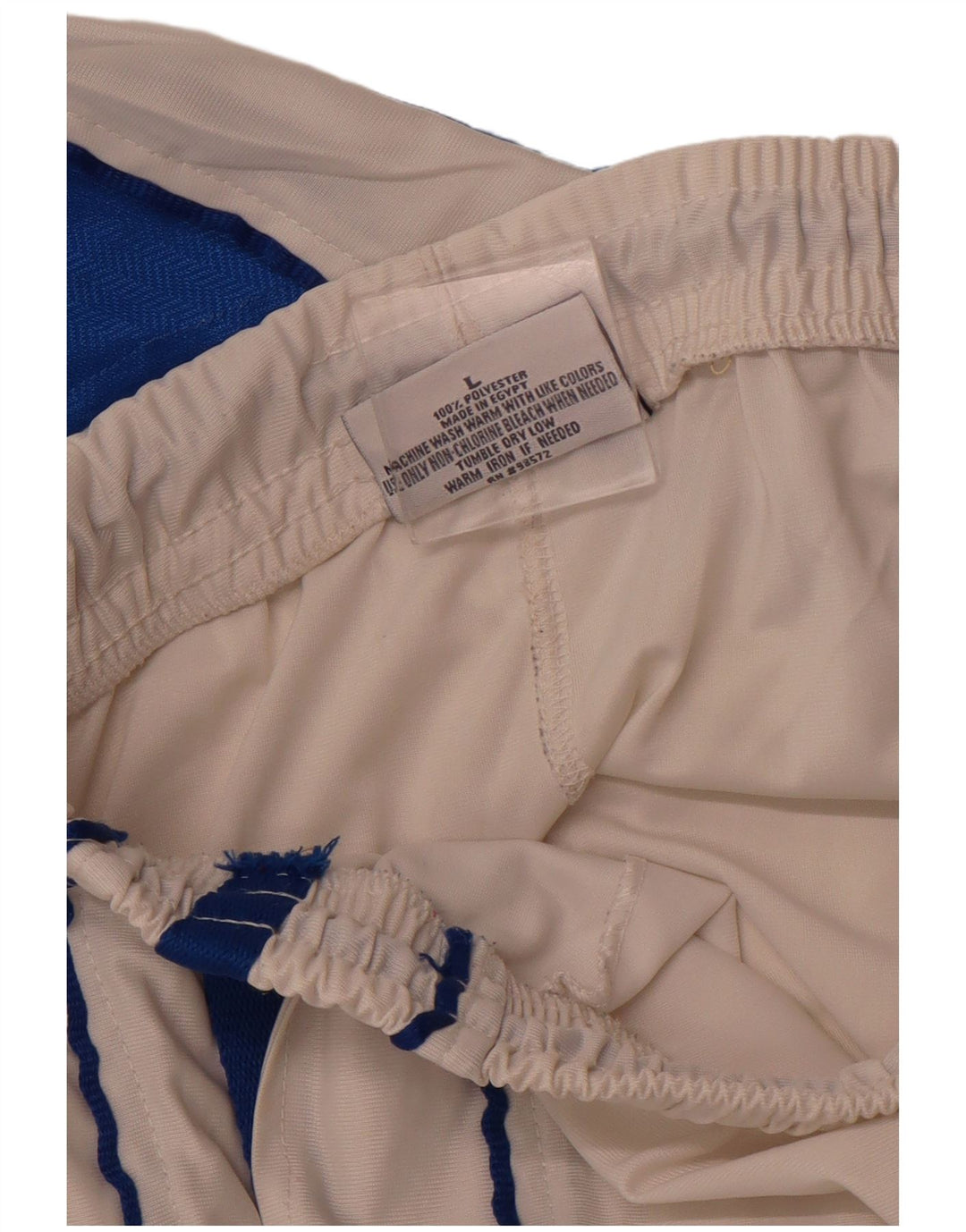 Męskie spodenki sportowe STEVE & BARYY'S, duży, biały, poliestrowy blok kolorów