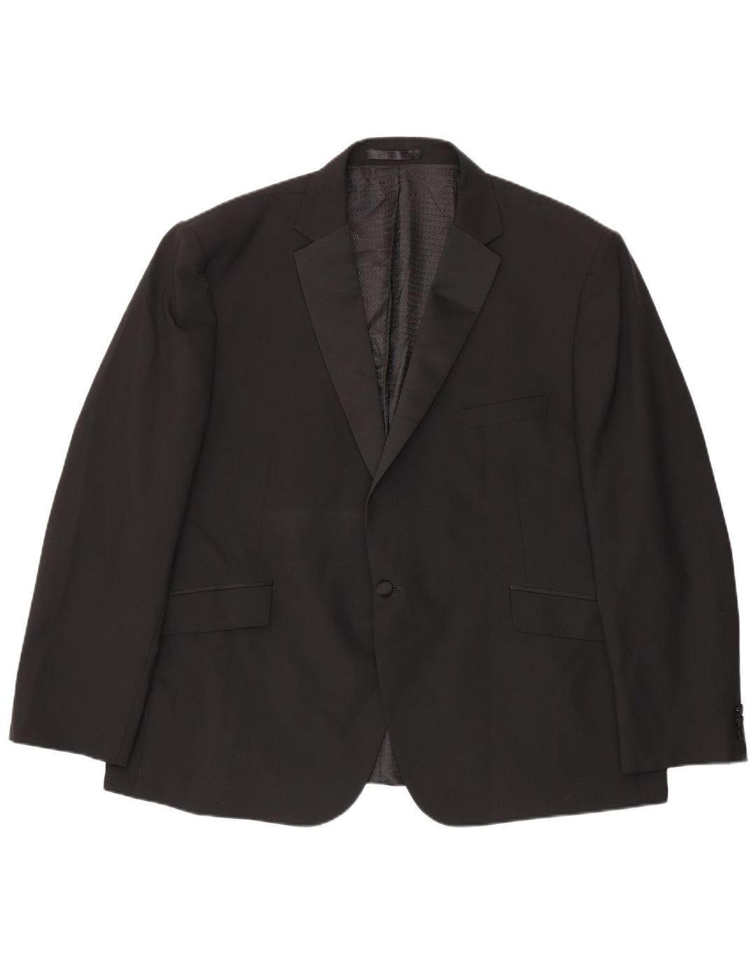 Męska marynarka zapinana na 1 guzik Pierre Cardin UK 52 6XL Czarny poliester