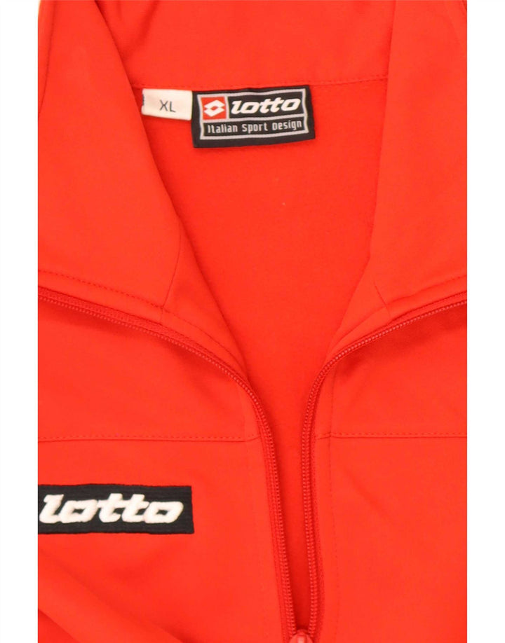 Męski dres z grafiką Lotto XL, czerwony