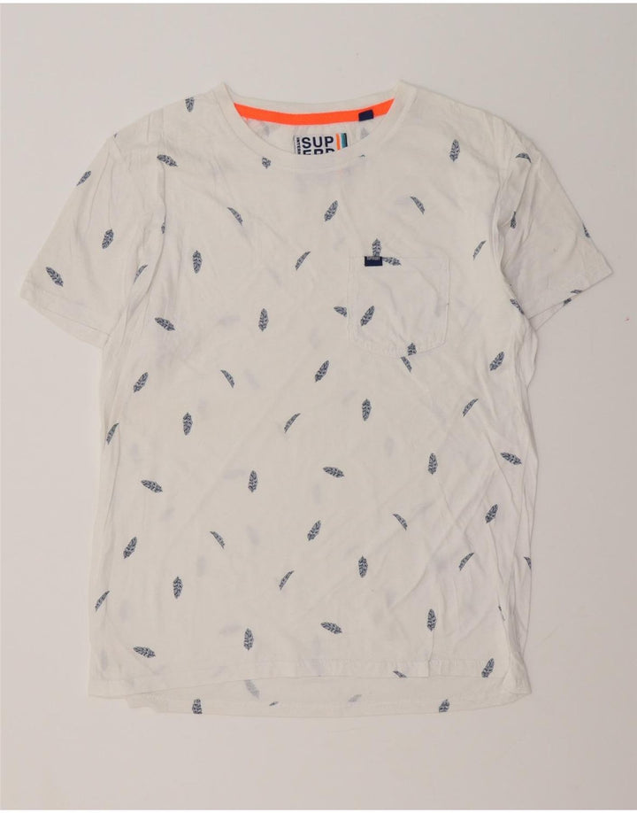 Męski T-shirt SUPERDRY z grafiką, duży, biały