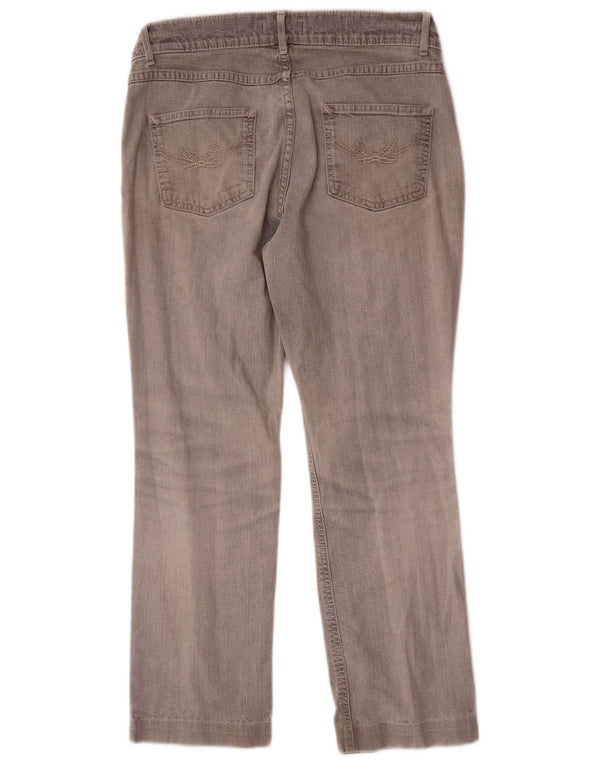 Marks & Spencer Damskie proste dżinsy UK 12 Medium W30 L26 Szara bawełna