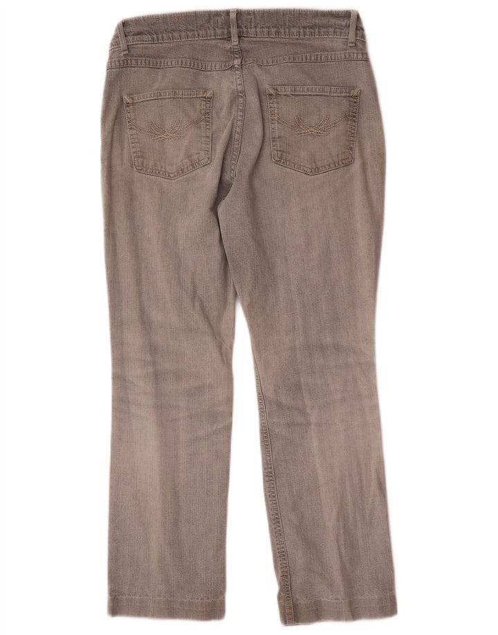 Marks & Spencer Damskie proste dżinsy UK 12 Medium W30 L26 Szara bawełna