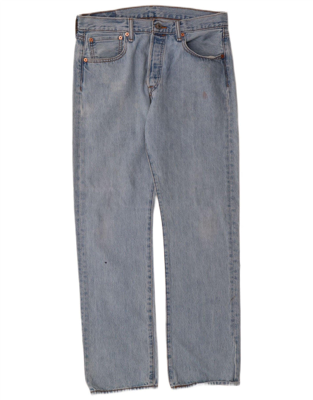 Męskie jeansy Levi's 501 Straight W33 L32 Niebieskie bawełniane