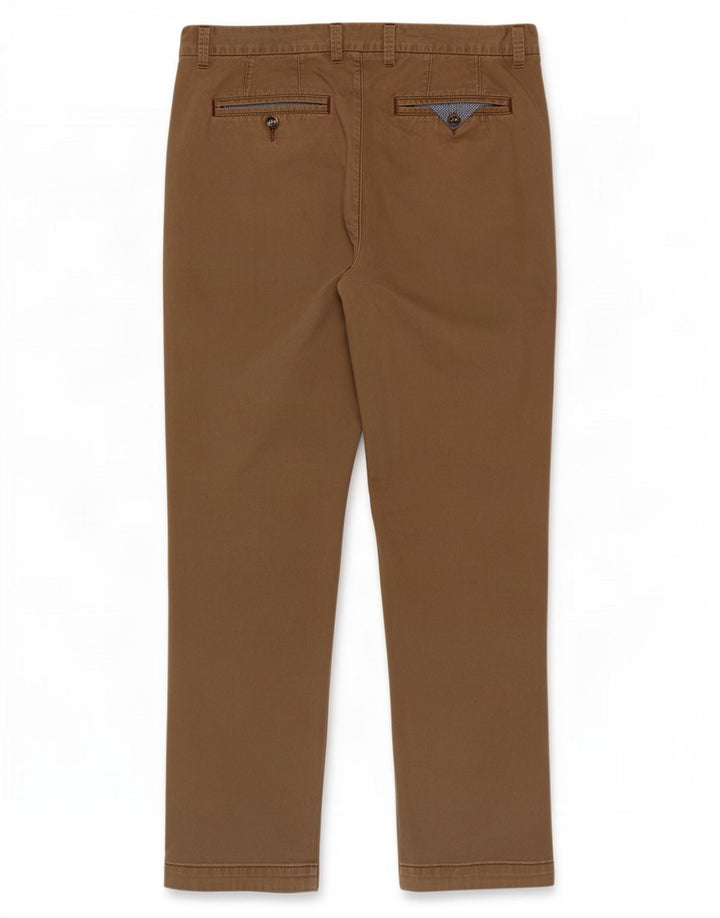 Męskie spodnie typu slim chino Ted Baker W36 L30 beżowa bawełna