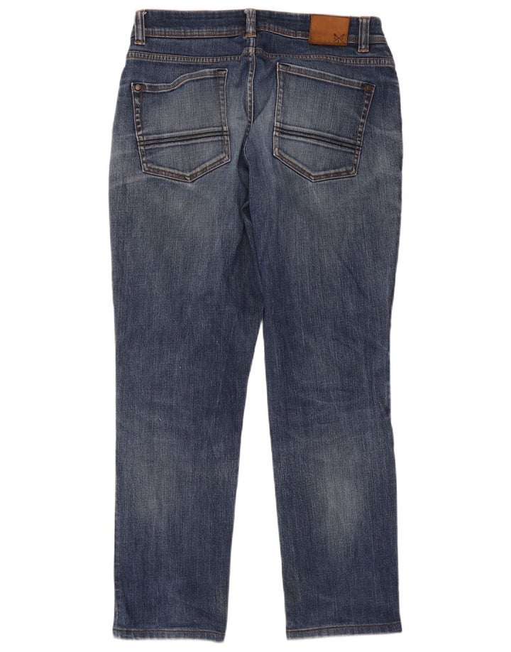 Crew Clothing Męskie proste dżinsy W34 L34 Niebieskie