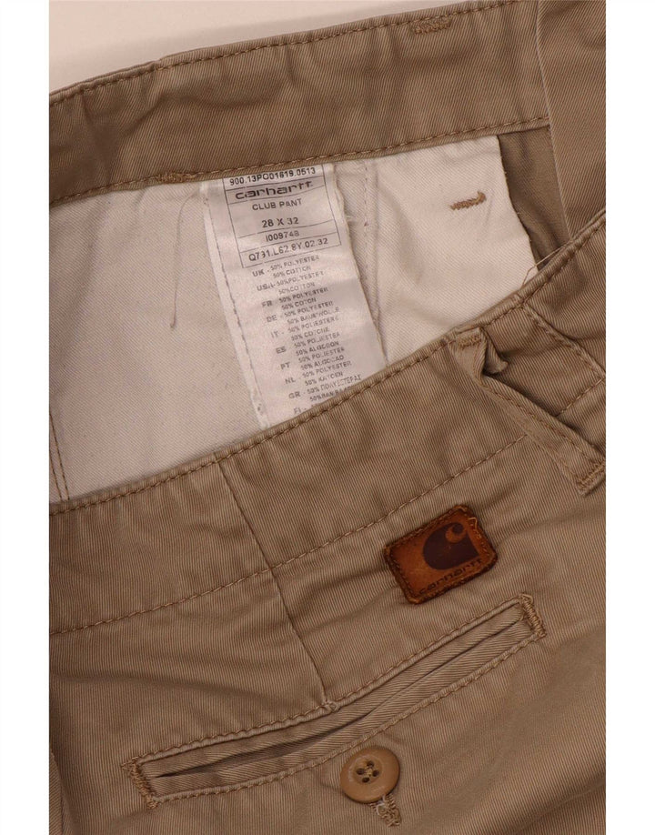 Męskie spodnie Chino Carhartt W28 L32 Beżowy poliester