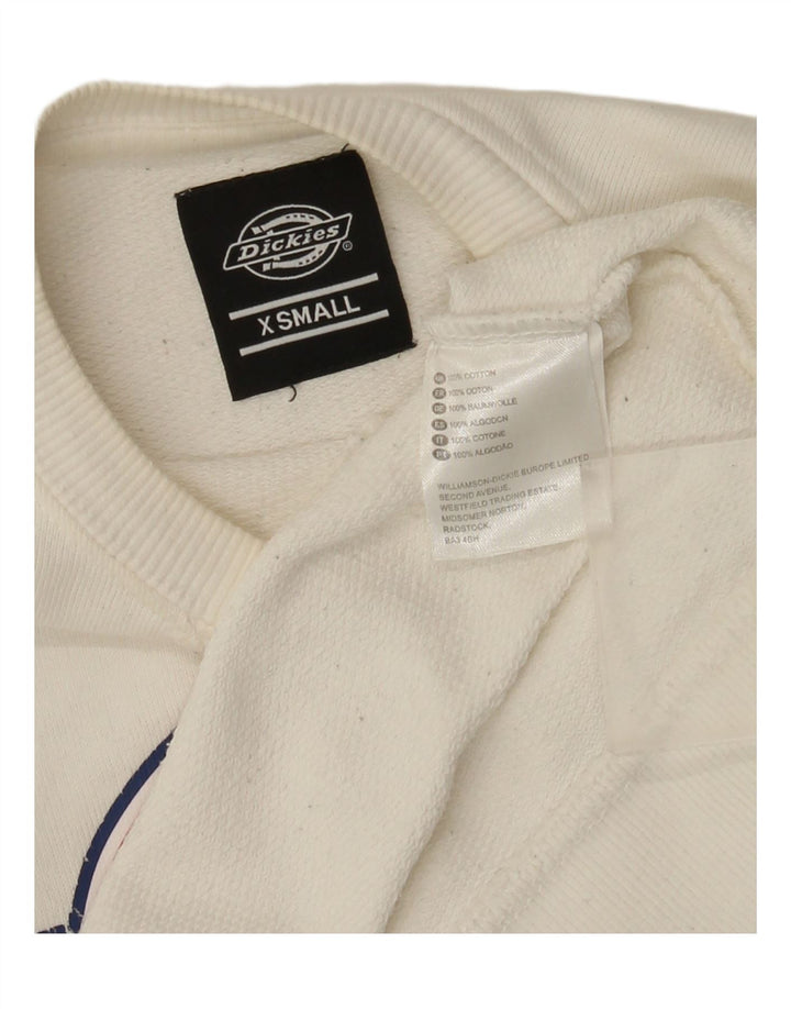 Męska bluza z grafiką Dickies, sweter XS, biała bawełna