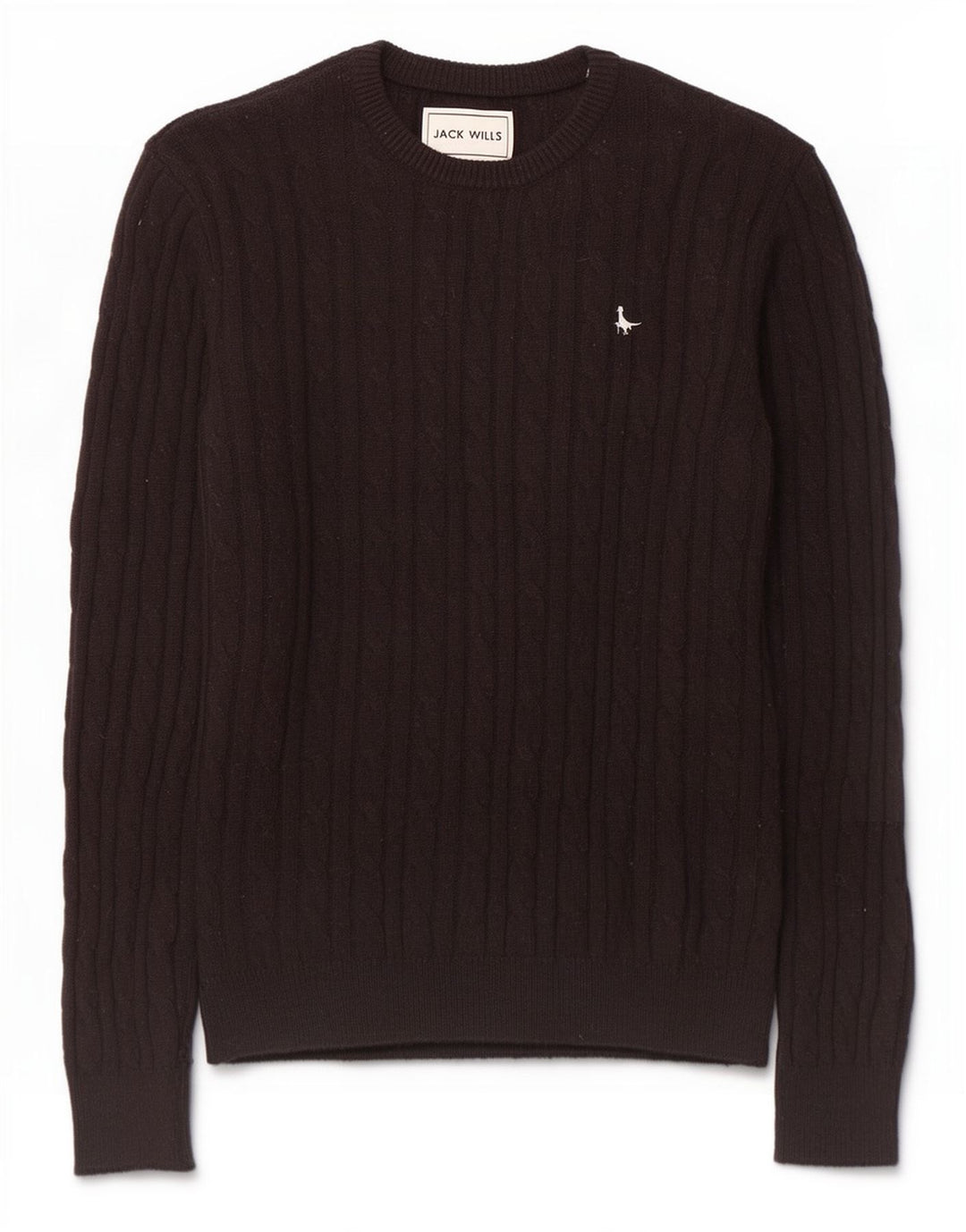 Męski sweter Jack Wills z dekoltem w łódkę, średni czarny nylon