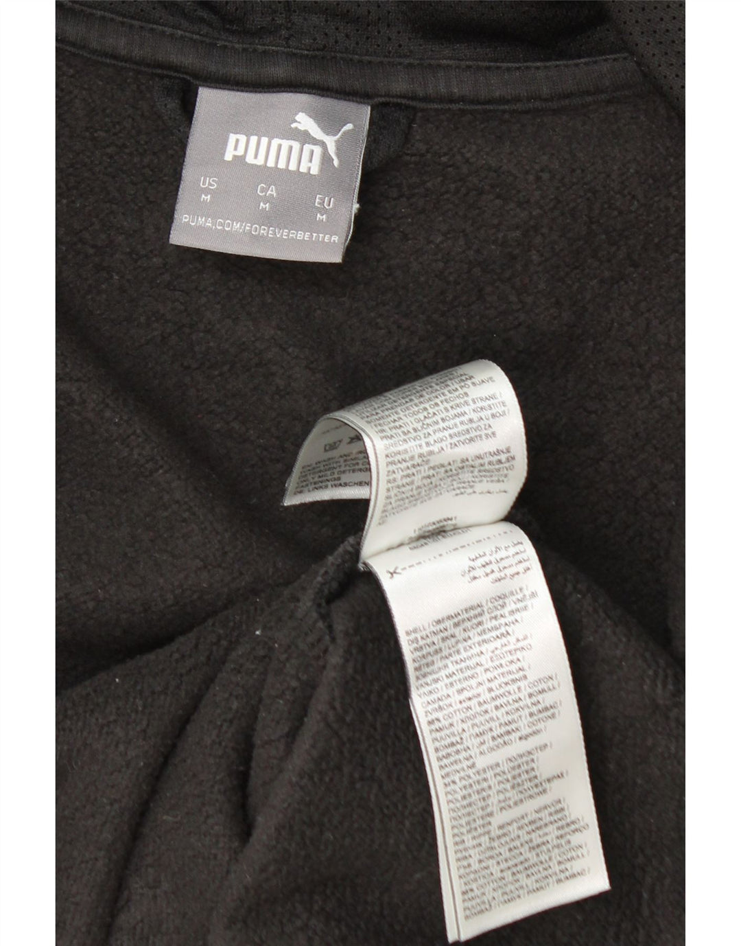 Męski sweter z kapturem i zamkiem błyskawicznym Puma, średniej wielkości, bawełniany