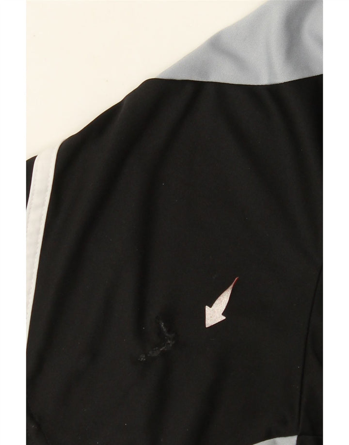 Męska koszulka ADIDAS Climalite z grafiką, top XL, czarny poliester z blokami kolorów